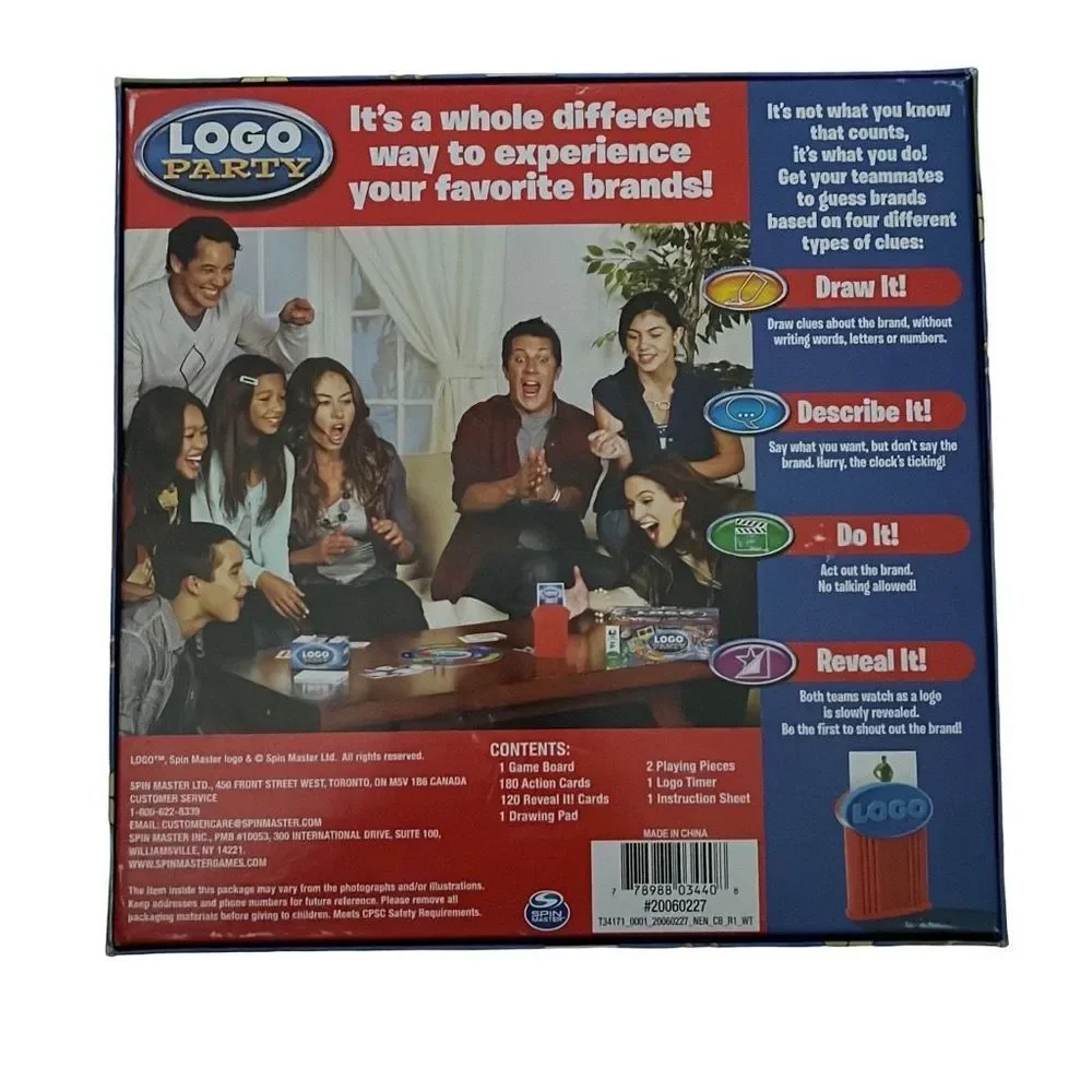 SpinMaster Logo Party Board‎ Game
